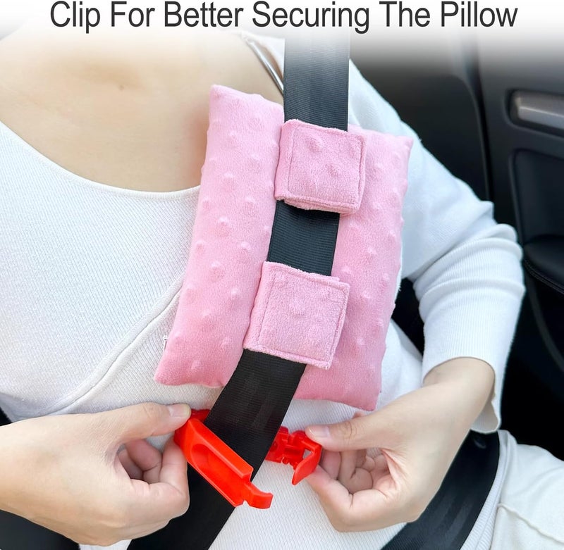 HapiPoppy Port Pillows Chemo Port Pillow for Seatbelt Chest Protector Chemo Patients Pacemaker Heart Surgery Recovery Support Cushion Gifts Women Minky Dot Coral - Image 4